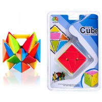 3x3 Transformer sticker and stickerless cube