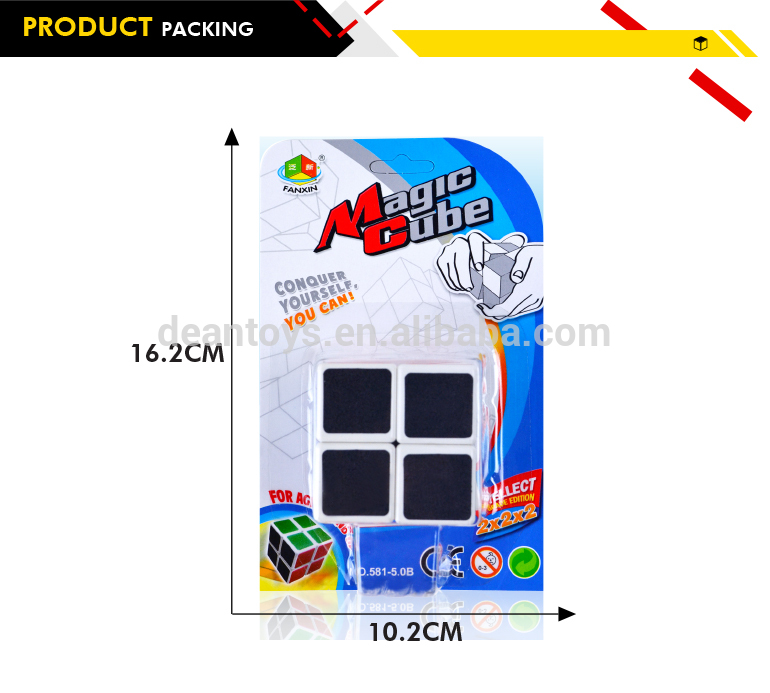 Blister card Packing! Hot selling 2X2X2 magic cube(5.0CM) for education and fun OEM SUPPORTED